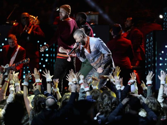 Espectacular presentación de Justin Timberlake en el medio tiempo del Super Bowl 2018