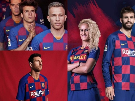 Barcelona presentó una nueva camiseta que rompe con el diseño tradicional