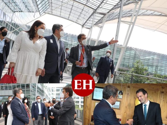 Presidente Hernández visita el aeropuerto de Múnich durante su gira por Alemania (FOTOS)