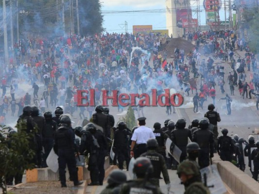 Alianza de Oposición realiza tomas en la capital durante investidura de Juan Orlando Hernández