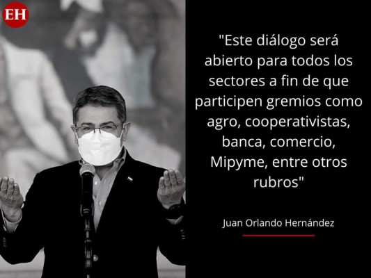 10 frases de JOH sobre vacunación contra el covid-19 en Honduras