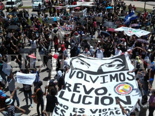 La mega marcha del MEU el domingo 10 de julio en #TGU