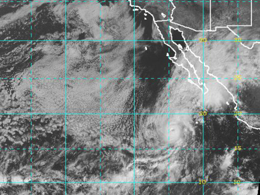 Huracán Paul se forma en el Pacífico frente a las costas de México