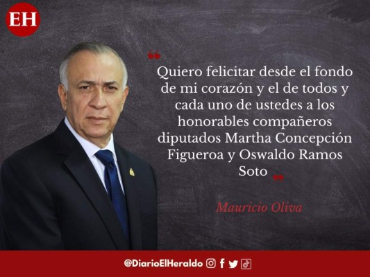 Frases de Mauricio Oliva durante su discurso de despedida en el Congreso Nacional