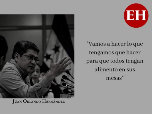 Las frases de JOH para garantizar entrega de sacos solidarios