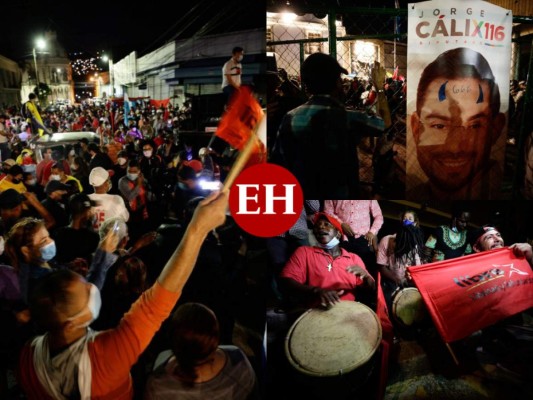 Militantes de Libre se suman a vigilia convocada por presidenta Xiomara Castro en apoyo a Luis Redondo (Fotos)