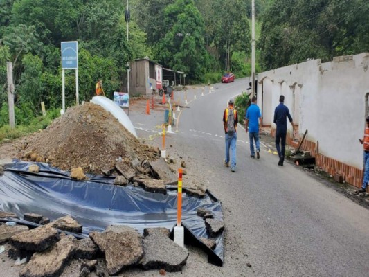 Aduana de Agua Caliente se cerró temporalmente para instalar un puente Bailey