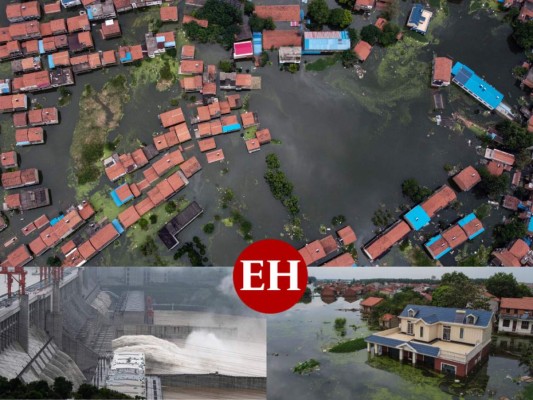Impactantes fotos de las inundaciones en China tras descargar presas