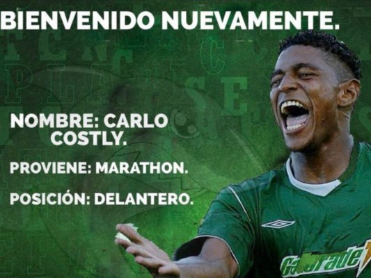 Carlo Costly regresa a Platense tras salir de Marathón