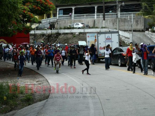 Así se desarrollan las protesta de este viernes en la capital de Honduras