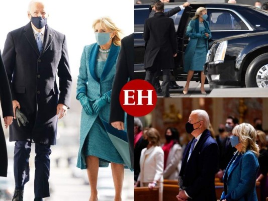 Elegante y clásica: el glamour de Jill Biden en la investidura presidencial