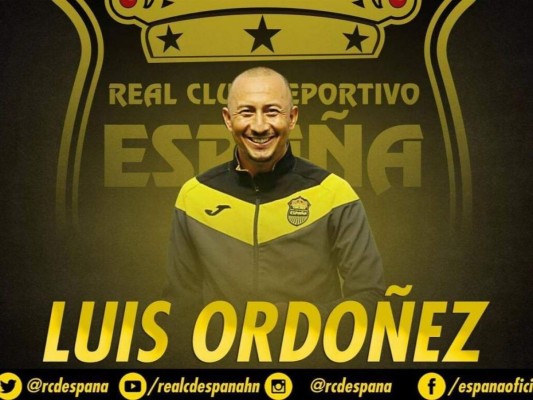 Real España nombra a Luis Ordóñez como nuevo entrenador interino&nbsp;&nbsp;