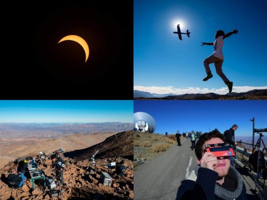 FOTOS: Así se vivió el eclipse total de sol en Chile y Argentina