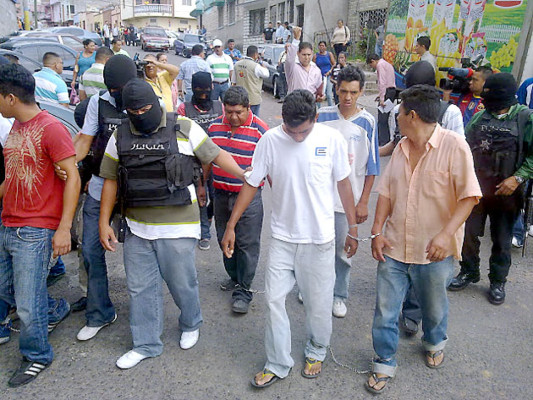 Capturan a supuesta banda de asalta furgones en oriente de Honduras
