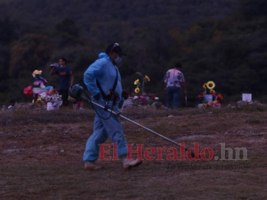 Drama de familias hondureñas en cementerio donde yace mayoría de víctimas de covid-19 (FOTOS)