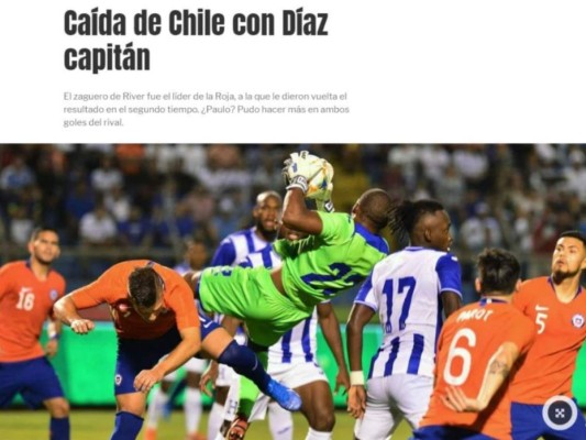 FOTOS: La reacción de la prensa internacional tras la victoria de Honduras ante Chile