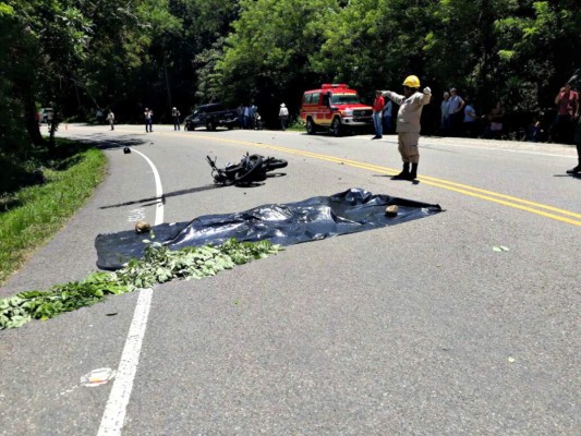 Accidente vehicular deja una persona muerta en la carretera a Gracias, Lempira