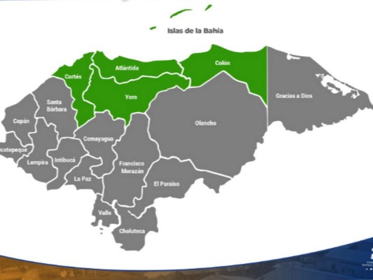 Alerta verde por 72 horas para cinco departamentos de Honduras