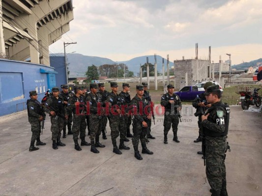 El ambiente previo al Motagua vs Marathón en el Estadio Nacional