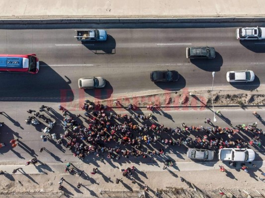 Más de 1,500 centroamericanos de caravana migrante llegaron a frontera México-EEUU
