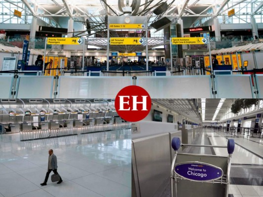 FOTOS: Aeropuertos vacíos en EEUU para evitar contagios de coronavirus