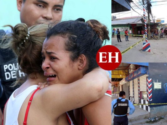 Dolor y llanto: matan a barbero dentro de su negocio en Choloma