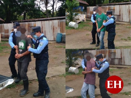 Capturan a cuatro personas acusadas de diferentes delitos en Yoro