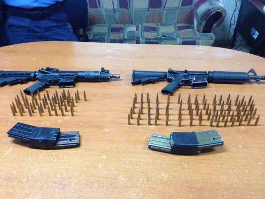 Supuesto pandillero capturado con potentes armas en colonia Las Torres de la capital de Honduras