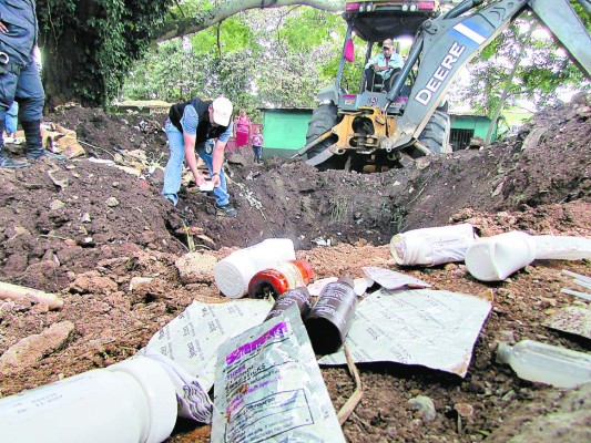 Hallan lote de medicinas quemado en Santa Bárbara