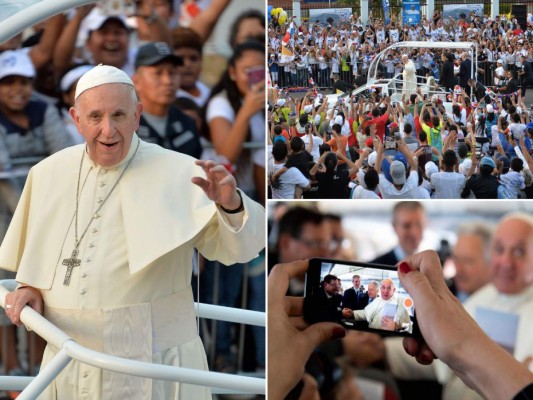 El papa Francisco causa furor tras su llegada a Panamá para la Jornada Mundial de la Juventud 2019