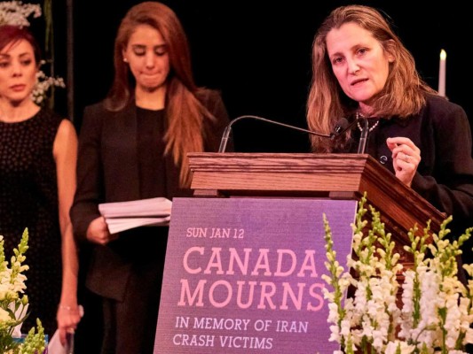 FOTOS: Llanto y dolor en homenaje a dos de las víctimas del avión derribado por misil iraní