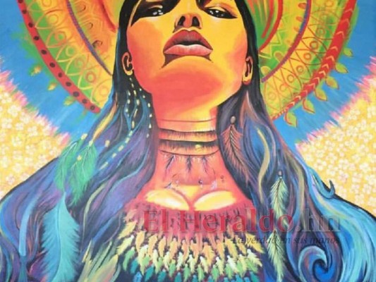 Muralista retrata la identidad de su pueblo Ajuterique