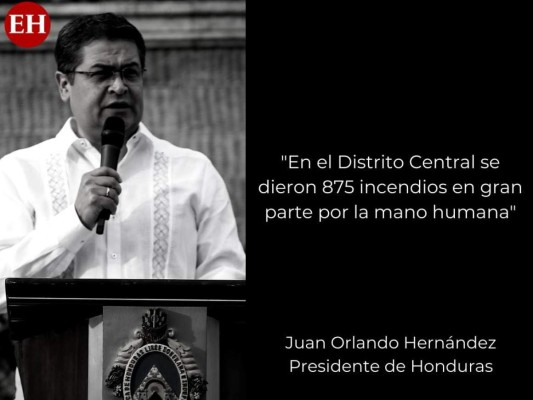 Las frases de JOH a raíz de la emergencia por sequía en Honduras