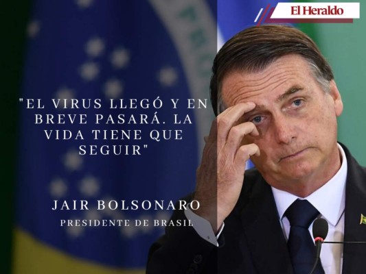 Las desafortunadas frases de Jair Bolsonaro sobre el coronavirus