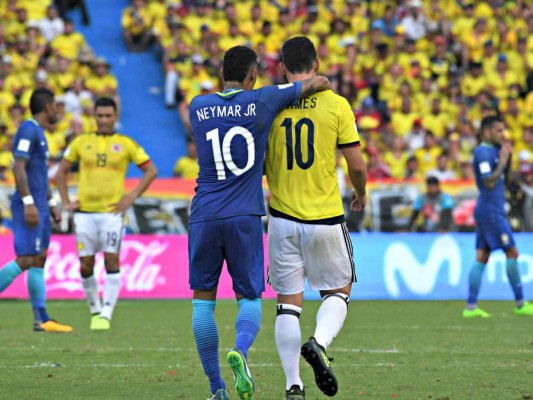 Colombia empató 1-1 con Brasil y mira a Rusia 2018