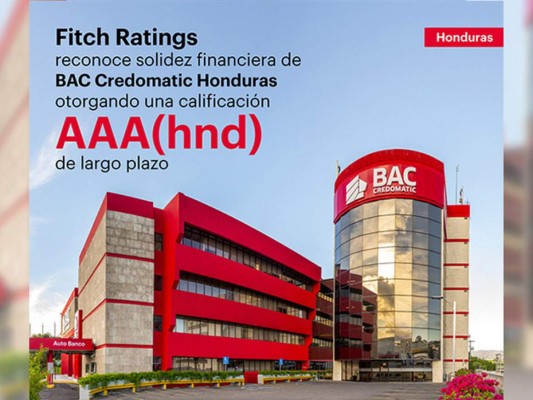 Fitch Ratings otorga a BAC Credomatic la clasificación más alta 'AAA(hnd)”