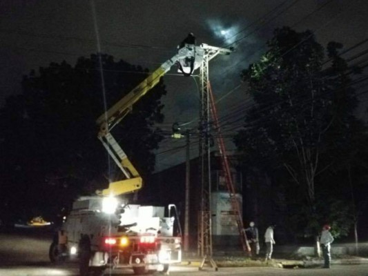 EEH atiende daños en Santa Bárbara, Colón y San Pedro Sula este domingo