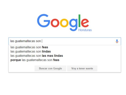 Esto es lo que Google 'sugiere' de los centroamericanos cuando hacés una búsqueda