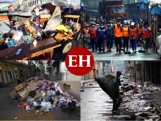 Montañas de basura amanecieron en la capital tras celebración de Año Nuevo (FOTOS)