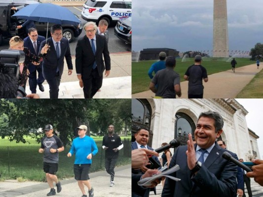 Diez datos y 10 fotos de la visita de Juan Orlando Hernández a EEUU