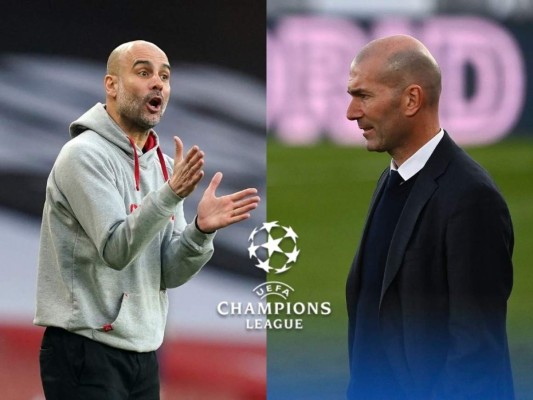 Pep Guardila y ZInedide Zidane han sido los entrenadores más exitosos de la Champions League en los últimos años. Foto: AFP