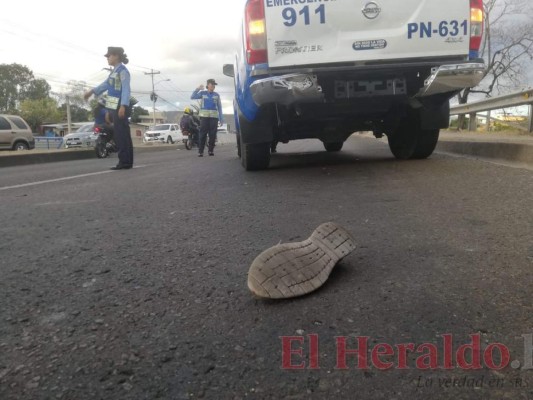 Peatón muere atropellado en el anillo periférico de la capital de Honduras&nbsp;