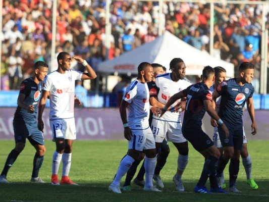Motagua saca envidiable ventaja en la final al vencer 0-2 a Olimpia en la ida
