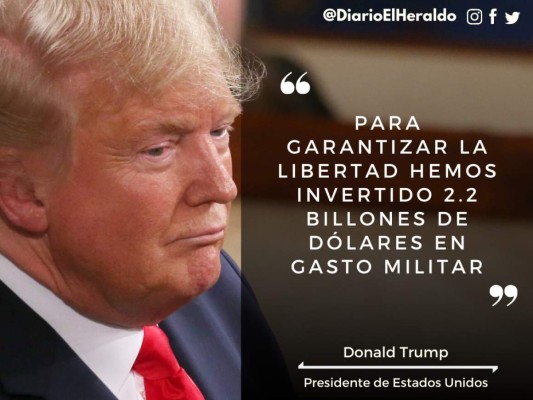 Las destacadas frases de Trump en su discurso del Estado de la Unión