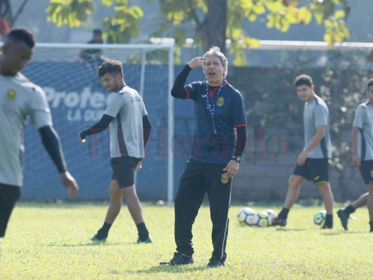 Carlos Restrepo regresó a los entrenamiento del Real España este viernes