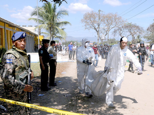 Incendio apocalíptico en penal de la región central de Honduras