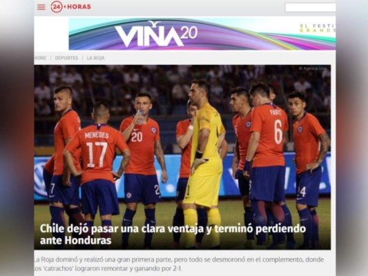 FOTOS: La reacción de la prensa internacional tras la victoria de Honduras ante Chile