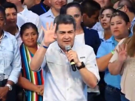 FOTOS: Así pidió JOH cuarta victoria para el Partido Nacional durante convención