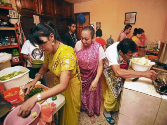 Refugio hindú en la capital hondureña