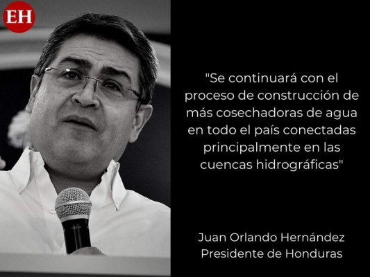 Las frases de JOH a raíz de la emergencia por sequía en Honduras
